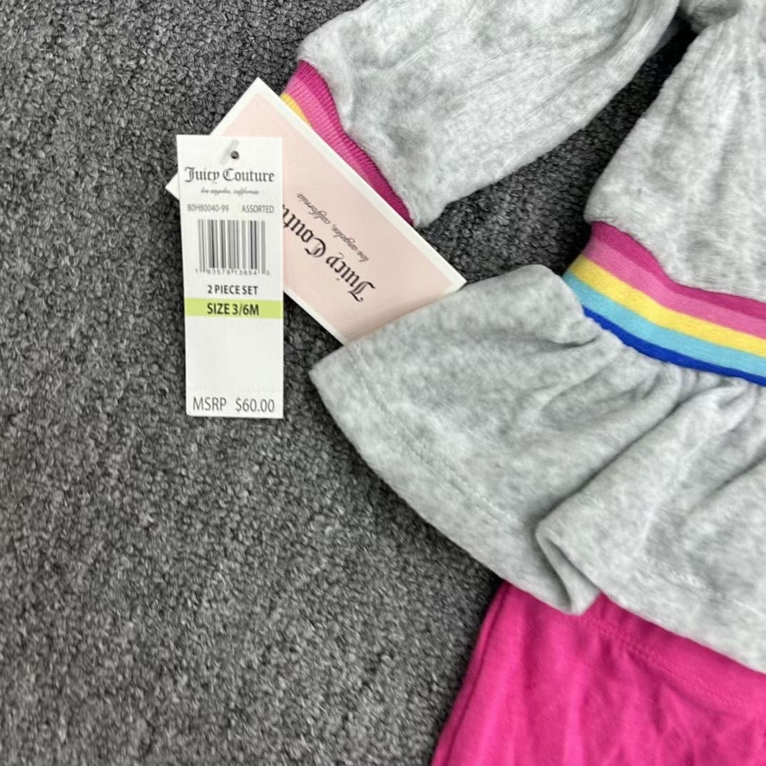 Juicy Couture Long Sleeve Velvet Top and Leggings Set Tanadol Outlet